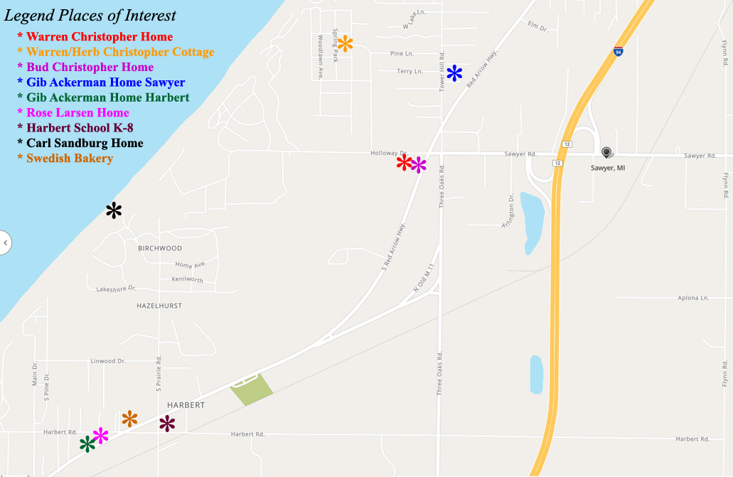 Sawyer Closeup Map